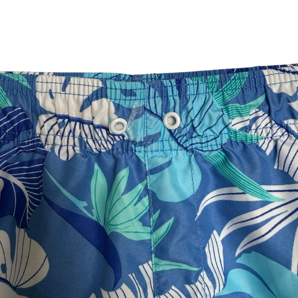 4/$25 The Children’s Place Boys Swim Trunks Size XXL 16 Blue Tropical Vacation - Picture 5 of 8